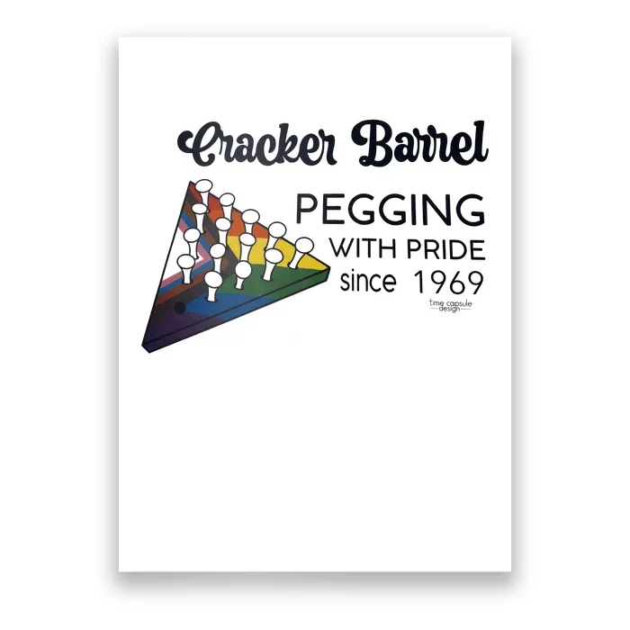 Pegging With Pride Cracker Barrel Poster