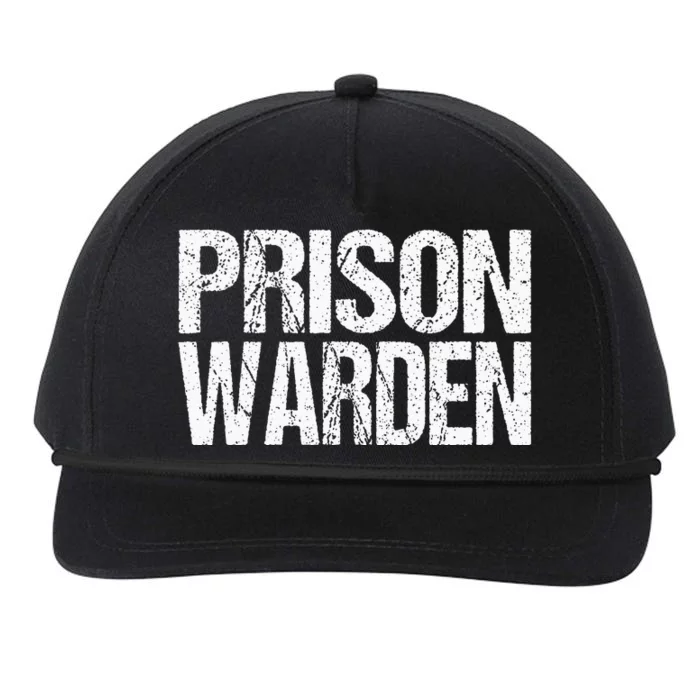 Prison Warden Police Officer Guard Lazy Halloween Costume Snapback Five-Panel Rope Hat