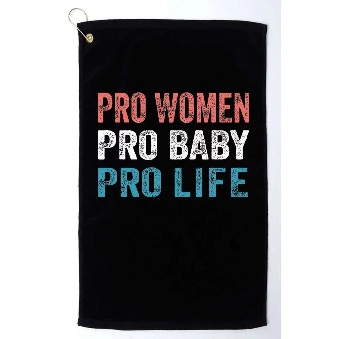 Pro Women Pro Baby Pro Life Platinum Collection Golf Towel