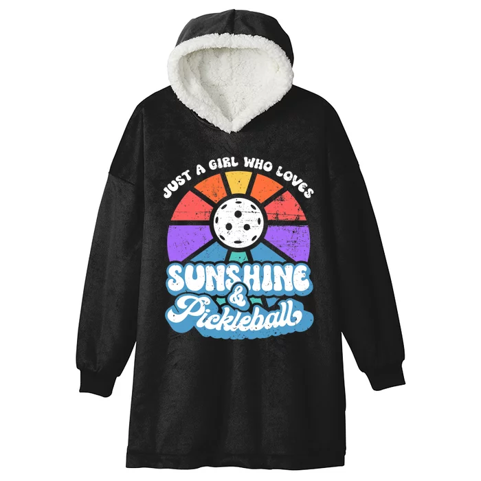 Pickleball, Wo Pickleball Tee, Pickleball Lover Hooded Wearable Blanket