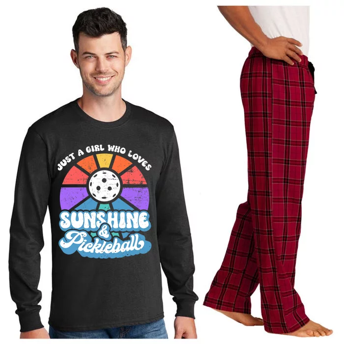 Pickleball, Wo Pickleball Tee, Pickleball Lover Long Sleeve Pajama Set