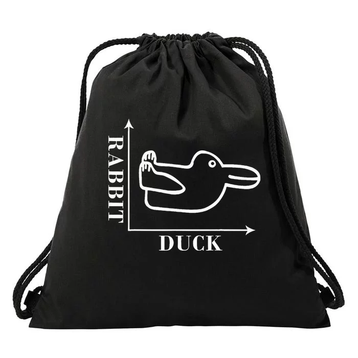 Philosophy Wittgenstein Rabbit Duck Illusion Drawstring Bag