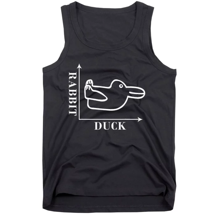 Philosophy Wittgenstein Rabbit Duck Illusion Tank Top