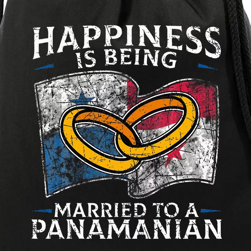 Panamanian Wedding Republic of Panama Roots Married Drawstring Bag