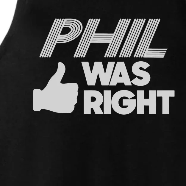 Phil Was Right Ladies Tri-Blend Wicking Tank