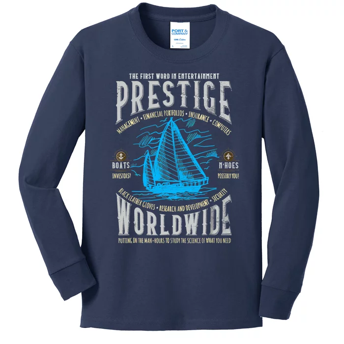 Prestige Worldwide Step Brothers Boats Kids Long Sleeve Shirt