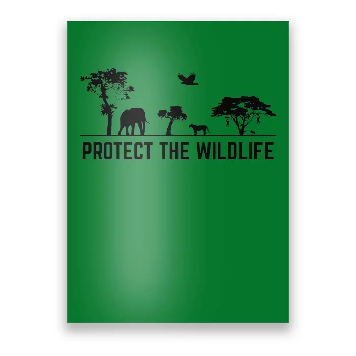 Protect Wildlife Safari Animal Conservancy Nature Earth Day Poster