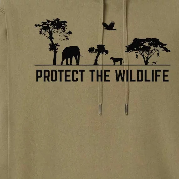 Protect Wildlife Safari Animal Conservancy Nature Earth Day Premium Hoodie