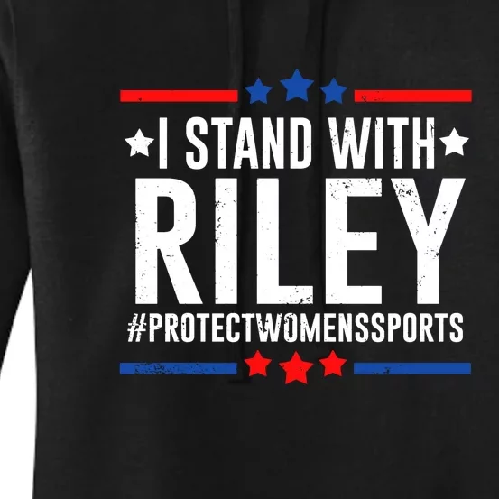 Protect Women Sports I Stand With Riley Women's Pullover Hoodie