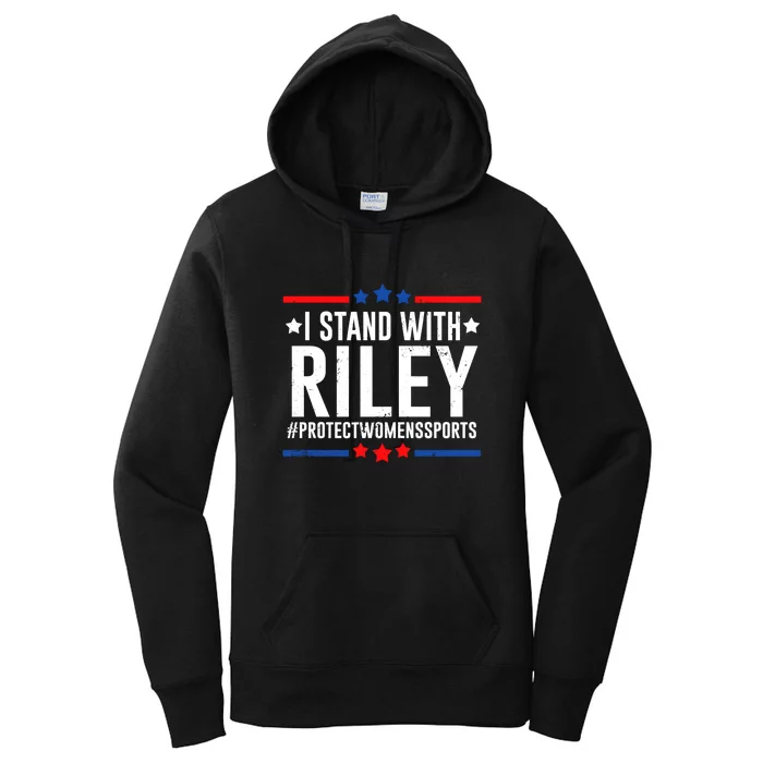 Protect Women Sports I Stand With Riley Women's Pullover Hoodie