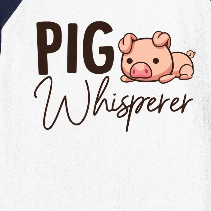 Pig Whisperer Shirts Gift For Pig Lover Baseball Sleeve Shirt