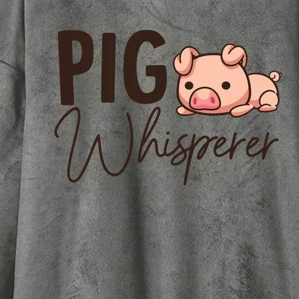 Pig Whisperer Shirts Gift For Pig Lover Hooded Wearable Blanket