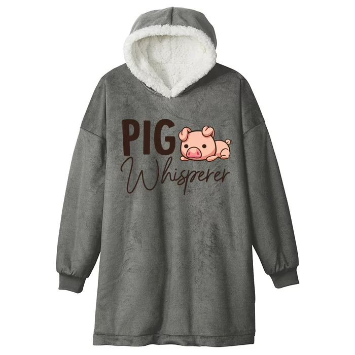 Pig Whisperer Shirts Gift For Pig Lover Hooded Wearable Blanket