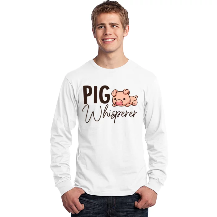 Pig Whisperer Shirts Gift For Pig Lover Long Sleeve Shirt