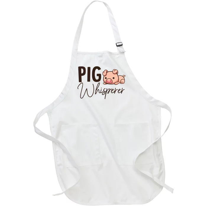 Pig Whisperer Shirts Gift For Pig Lover Full-Length Apron With Pocket