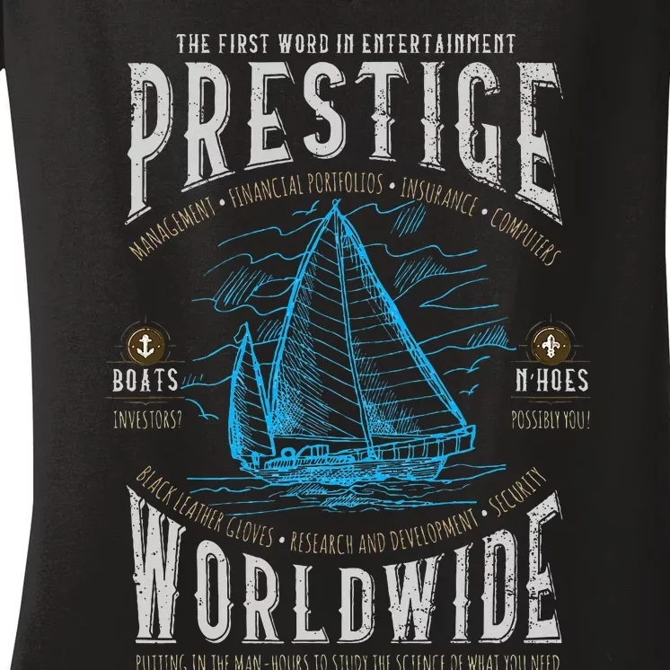 Prestige Worldwide Step Brothers Boats Women's V-Neck T-Shirt