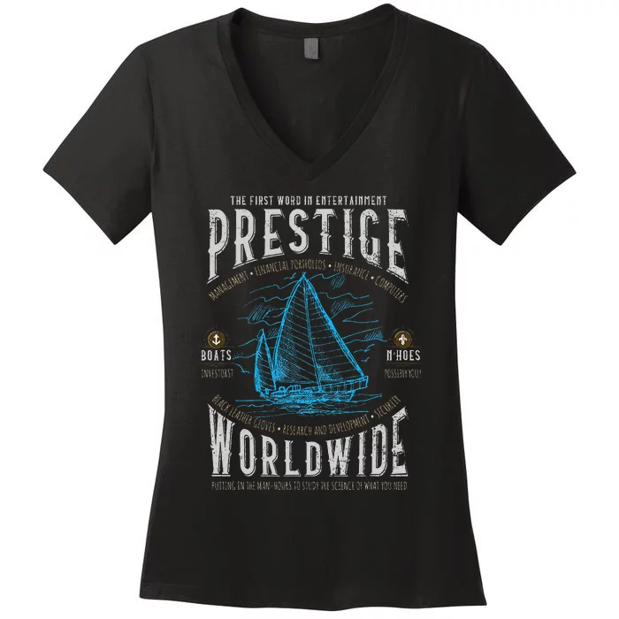 Prestige Worldwide Step Brothers Boats Women's V-Neck T-Shirt