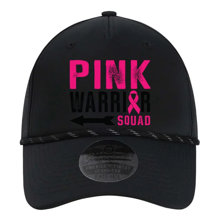 Pink Warrior Squad Ribbon Breast Cancer Awareness Gift Performance The Dyno Cap