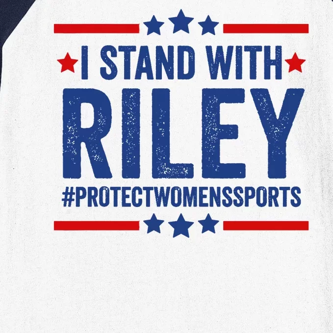 Protect Womens Sports I Stand With Riley Baseball Sleeve Shirt