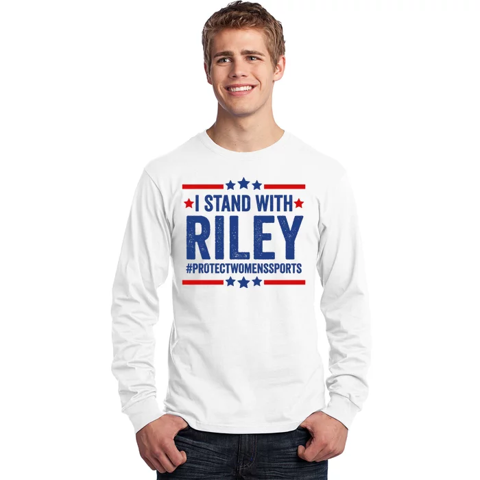 Protect Womens Sports I Stand With Riley Long Sleeve Shirt