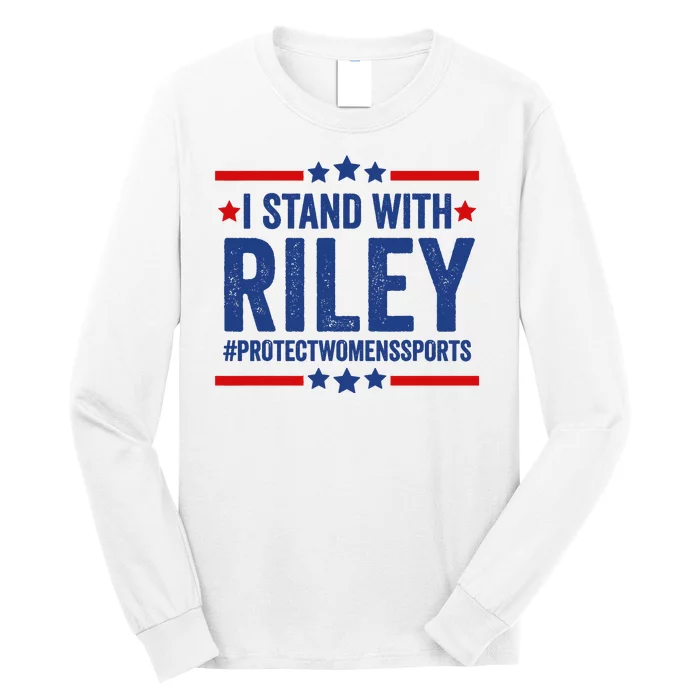 Protect Womens Sports I Stand With Riley Long Sleeve Shirt