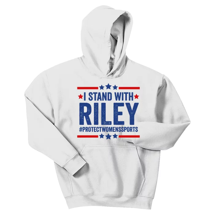 Protect Womens Sports I Stand With Riley Kids Hoodie