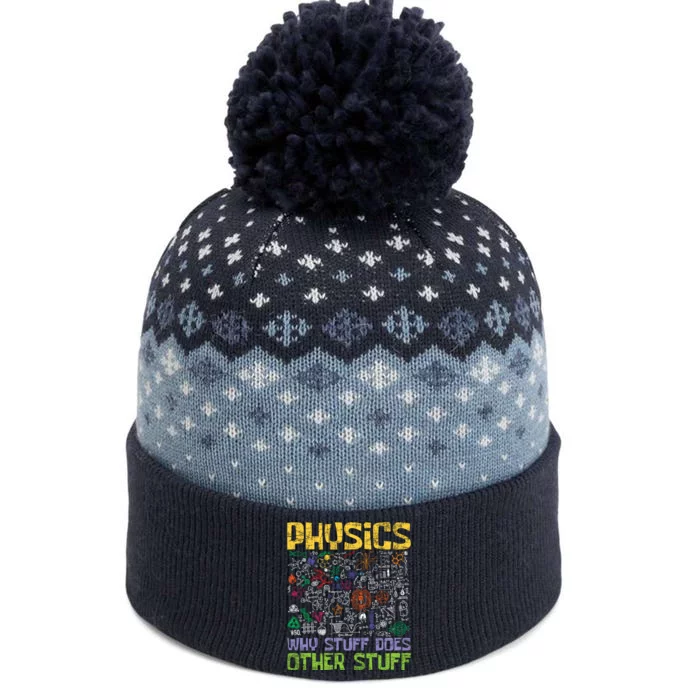 Physics Why Stuff Does Other Stuff Physicist Science Lover The Baniff Cuffed Pom Beanie