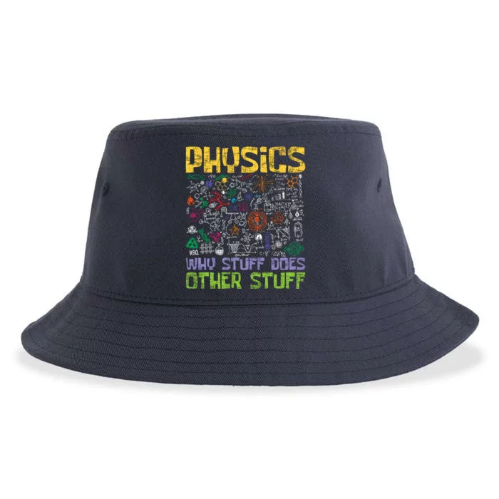 Physics Why Stuff Does Other Stuff Physicist Science Lover Sustainable Bucket Hat