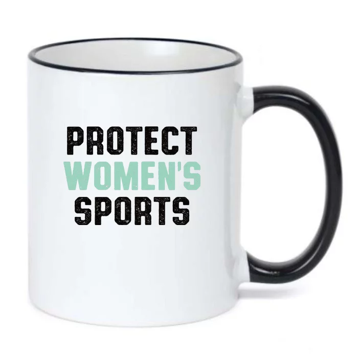 Protect Womens Sports Support Riley Gaines Black Color Changing Mug