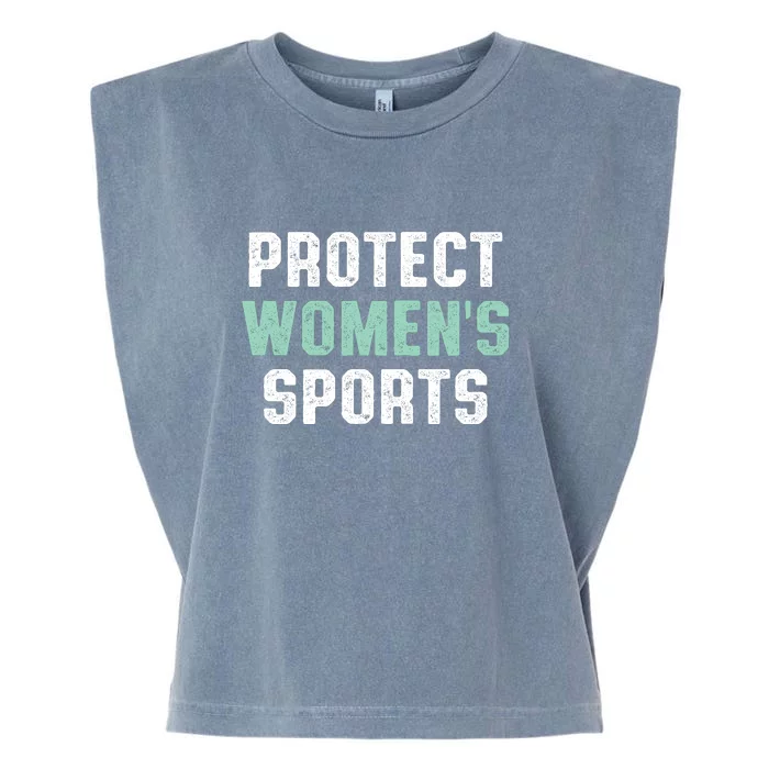 Protect Womens Sports Support Riley Gaines Garment-Dyed Women's Muscle Tee