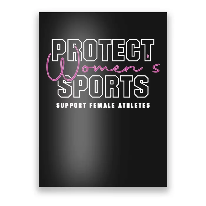 Protect Women Sports Support Female Athletes Poster