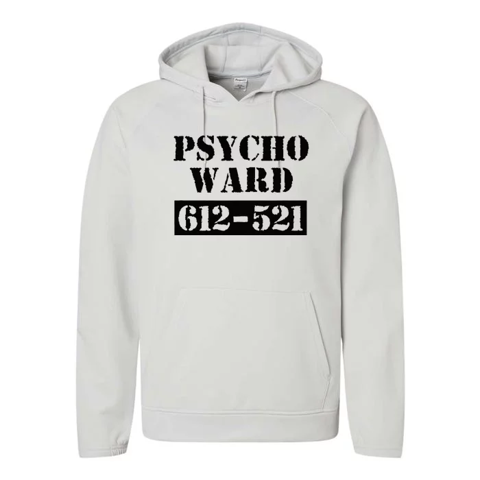 Psych Ward Sanitarium Maniac Psychopath Costume Halloween Performance Fleece Hoodie