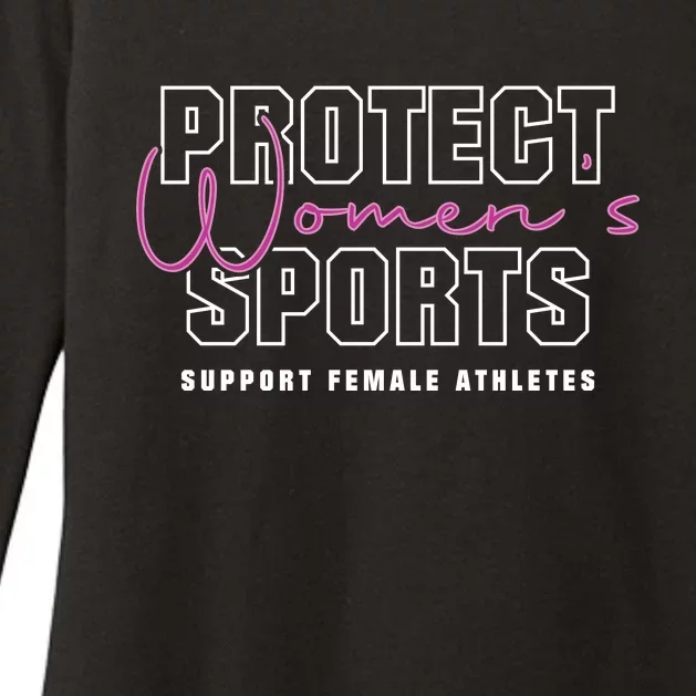 Protect Womens Sports Support Female Athletes Womens CVC Long Sleeve Shirt