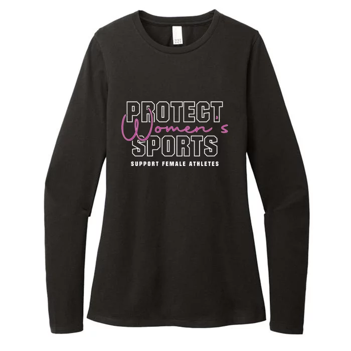 Protect Womens Sports Support Female Athletes Womens CVC Long Sleeve Shirt