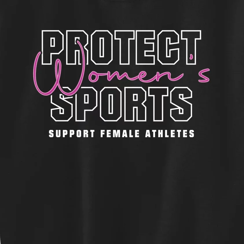 Protect Womens Sports Support Female Athletes Kids Sweatshirt