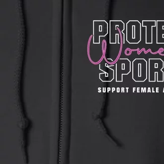 Protect Womens Sports Support Female Athletes Full Zip Hoodie