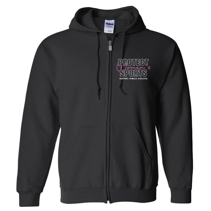 Protect Womens Sports Support Female Athletes Full Zip Hoodie