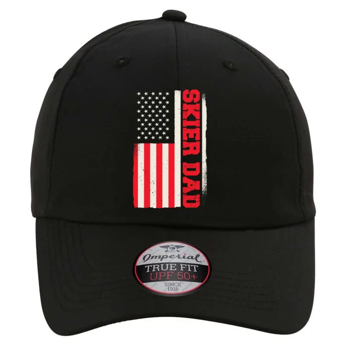 Patriotic Winter Ski Skiing Skier Dad American Flag Gift The Original Performance Cap