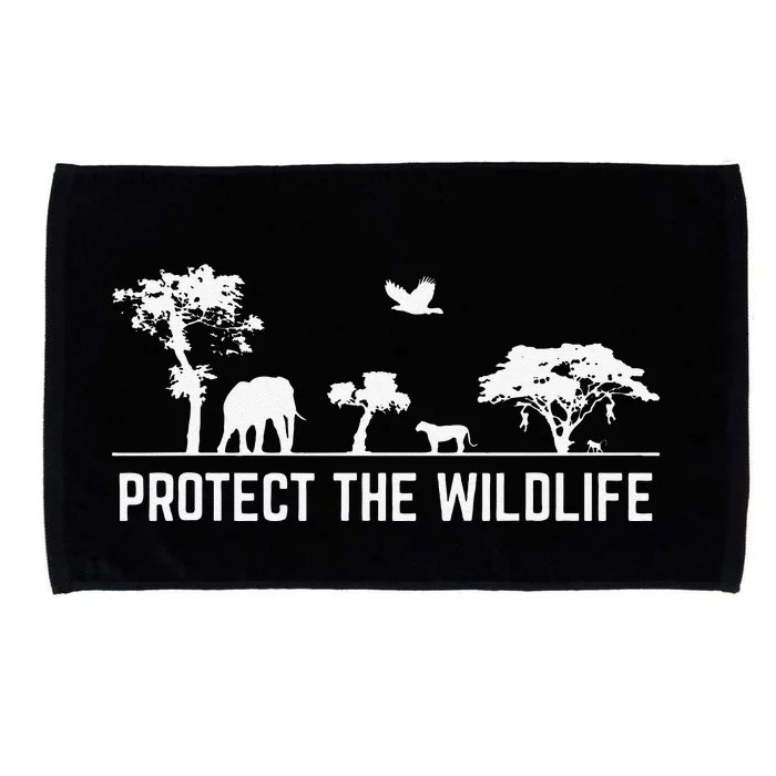 Protect Wildlife Safari Environment Conservancy Earth Day Microfiber Hand Towel