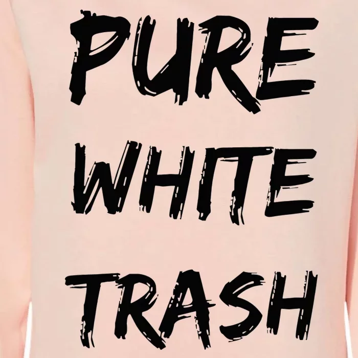 Pure White Trash Womens California Wash Sweatshirt