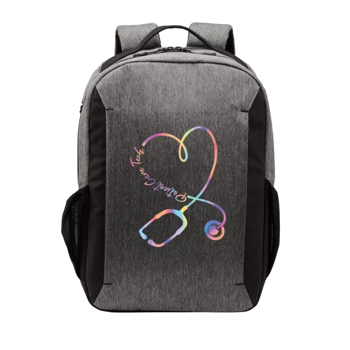 Pct Week Tie Dye Stethoscope Heart Patient Care Technician Gift Vector Backpack