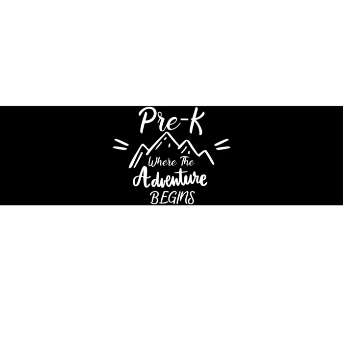 PreK Where The Adventure Begins Preschool Teacher Bumper Sticker