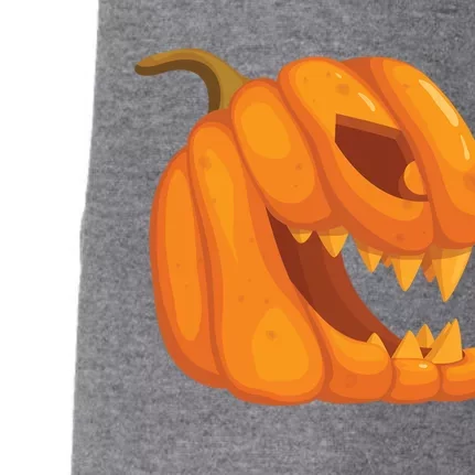 Pumpkin With Teeth Scary Face Halloween October 31St Gift Doggie 3-End Fleece Hoodie