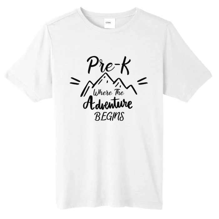 PreK Where The Adventure Begins Preschool Teacher ChromaSoft Performance T-Shirt