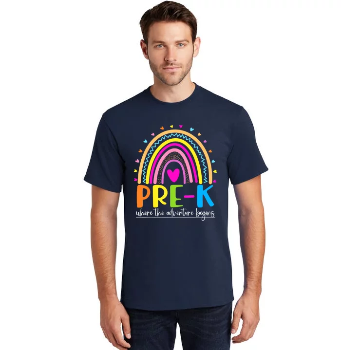 Pre-K - Where the Adventure Begins Tall T-Shirt