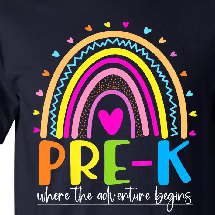 Pre-K - Where the Adventure Begins Tall T-Shirt