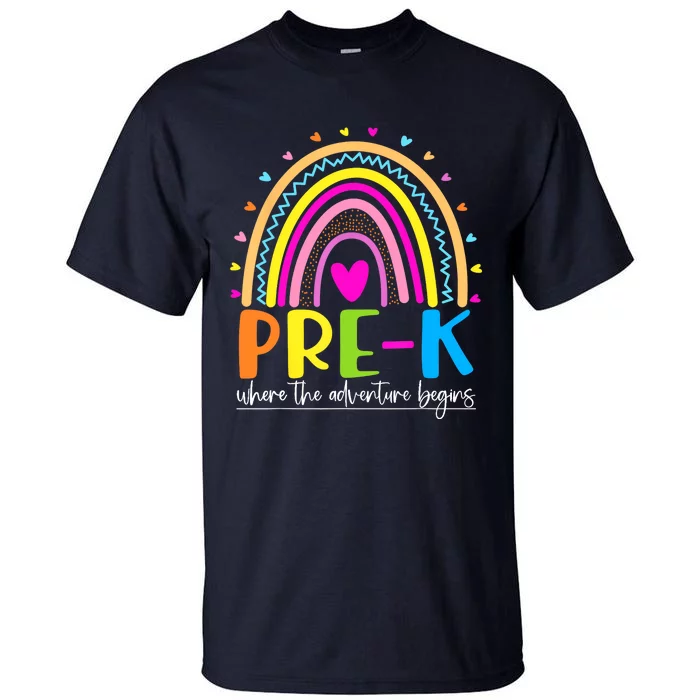 Pre-K - Where the Adventure Begins Tall T-Shirt