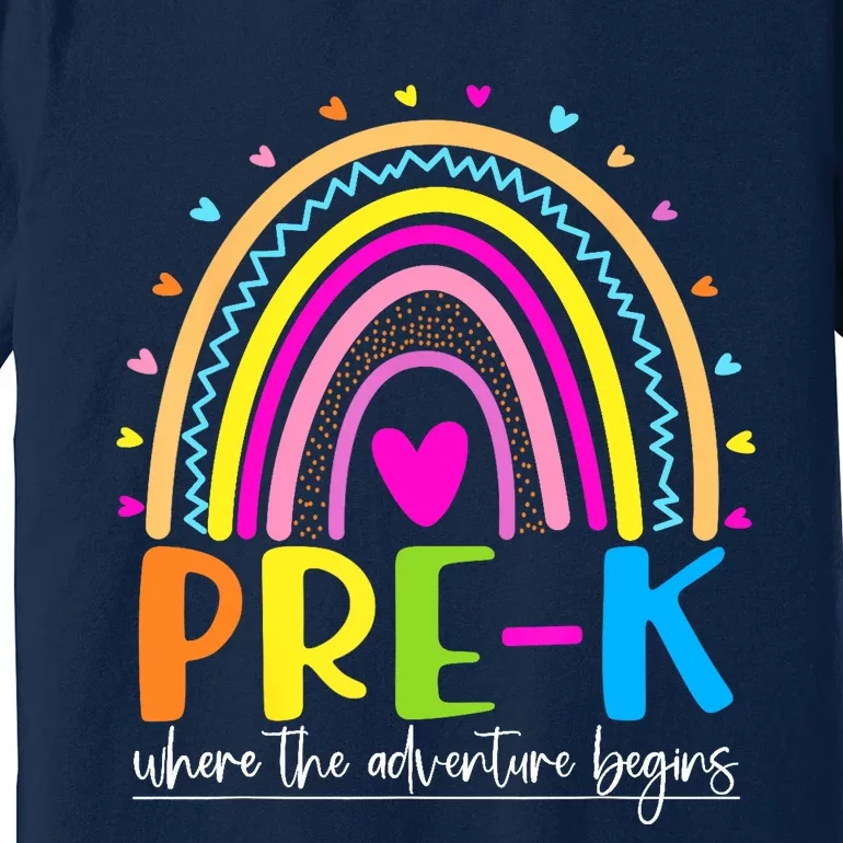 Pre-K - Where the Adventure Begins Premium T-Shirt