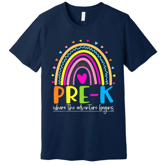 Pre-K - Where the Adventure Begins Premium T-Shirt