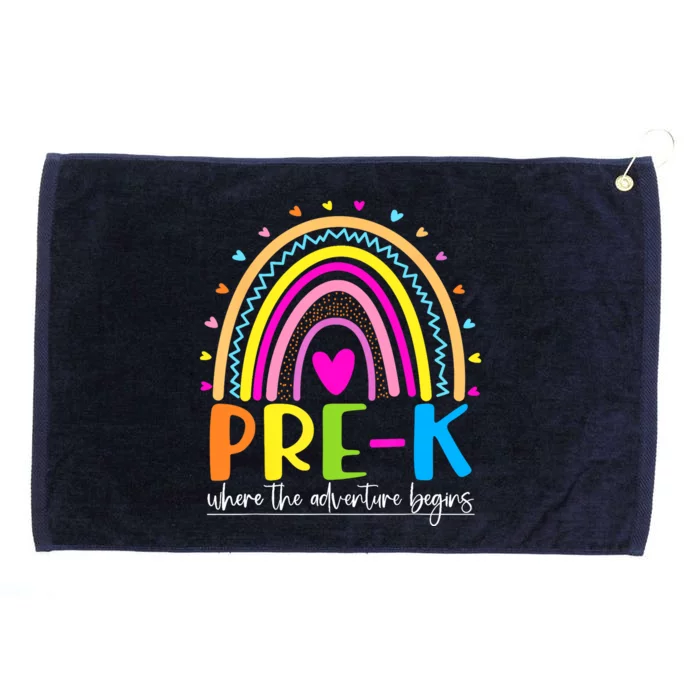 Pre-K - Where the Adventure Begins Grommeted Golf Towel